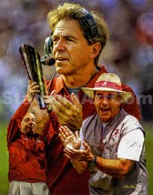 Nick Saban Alabama Crimson Tide Coach NCAA Football Art 03 CHOICES 8x10 - 48x36 - £20.09 GBP+