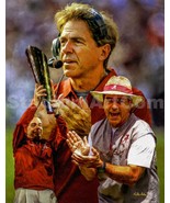 Nick Saban Alabama Crimson Tide Coach NCAA Football Art 03 CHOICES 8x10 ... - £19.60 GBP+