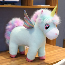 Fantastic Glow Rainbow Wings Unicorn Plush Toy Giant Unicorn Toy Stuffed Animal  - £16.22 GBP