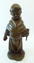 Monk Dom Perignon - Carved Wooden Statue - Empty Champagne Bottle Barware - £221.17 GBP