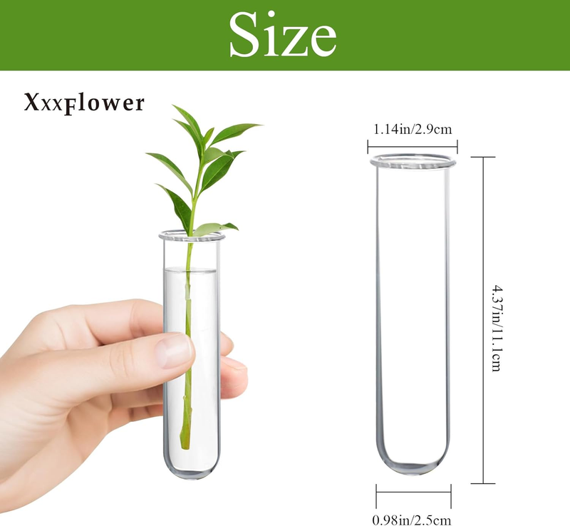 XXXFLOWER Glass Propagation Stations Accessories Glass Test Tubes Tiered Planter Item image 2