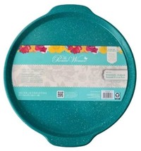 Pioneer Woman ~ 16&quot; Round ~ Teal Speckle ~ TIMELESS ~ Non-Stick ~ Pizza Pan - £30.19 GBP