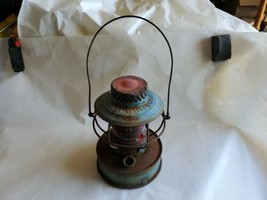 Vintage Handlan-Buck Consolidated Edison System Lantern with Ribbed Red Globe - £99.55 GBP