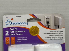 Dreambaby Dual Fit Plug and Electrical 2-Piece Outlet Cover NEW SEALED - $5.45