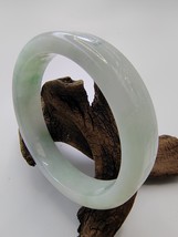 57.60mm Icy Light Green Burma Jadeite Jade Bangle Bracelet # 60 gram # 300 carat - £775.13 GBP