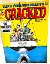 Cracked Magazine # 131 - March, 1976 &quot;The Godfather&quot; Meets &quot;Jaws&quot; Satire Cartoon - £14.57 GBP