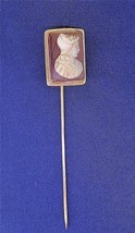 Vintage Rectangle Cameo 10k Yellow Gold Pin / Brooch 3.2g - $392.00