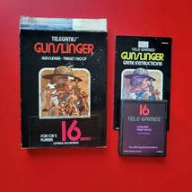 Gunslinger Atari 2600 7800 Sears 16 Tele Games Complete Cleaned Works - £22.04 GBP