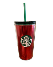 New Starbucks HOLIDAY / CHRISTMAS 2021 16oz Tumbler W/ Straw Merry &amp; Bright - $256.03 MXN