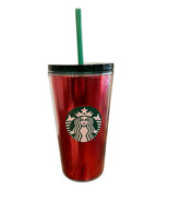 New Starbucks HOLIDAY / CHRISTMAS 2021 16oz Tumbler W/ Straw Merry &amp; Bright - $13.47