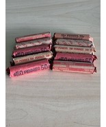 10 Rolls (500) 3.1g Lincoln Pennies Unsearched 1959-1982 Copper - From H... - $311.19 MXN