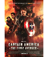 Captain america the first avenger Signed Movie Poster  - £175.85 GBP
