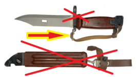 Leather Retention Strap. Bayonet knife wrist belt. Original USSR. NEW - $21.78