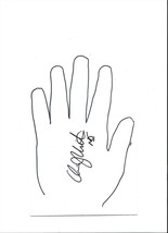 Chris Christie Signed 5x8&quot; Outline of His Hand New Jersey Governor - £38.93 GBP