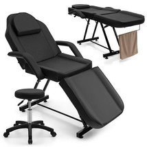 73 Inch Facial Chair Set with Removable Headrest Detachable Armrests and Towel R - €247,77 EUR