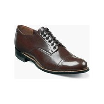 00012, Stacy Adams Leather Shoes Madison Lace Up Cap Toe All colors image 9