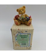VTG Enesco Cherished Teddies Figurine Noel Blocks 176109 Christmas 1996 ... - €12,15 EUR