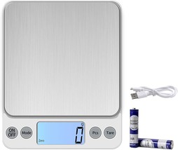 Kubei Upgraded Larger Size Digital Food Scale Weight Grams And Oz, 10Kg/1G - £32.45 GBP