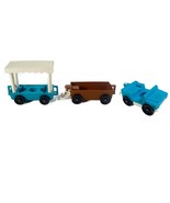 Vtg 1980s Original Little People Zoo Tram Truck Cars Vehicle 916 Playset... - $35.05 CAD