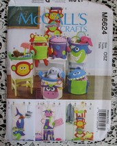 Mc Call's Sewing Pattern M6624 Baskets & Wall Hanging For Storage For Kids New - $7.56