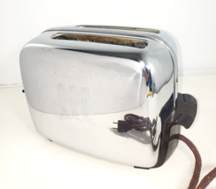 Vintage Toastmaster 1B14 Toaster Chrome with Art Deco Bakelite 1950&#39;s, W... - $59.99
