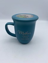 Abbey Press Coffee Tea Mug W/Lid Proverbs 31:29 Aqua Mother A Lifetime O... - $10.00