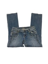 OLD NAVY Size 2 The Flirt Bootcut Denim Bling Jeans Low Rise - £11.80 GBP