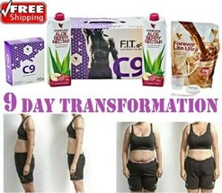 Clean9 Forever Living Detox Diet Aloe Berry Gel Weight Loss Program Choc... - $92.76