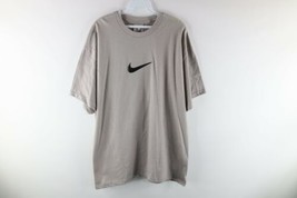 NOS Vintage Nike Mens Large Travis Scott Center Swoosh Short Sleeve T-Shirt Gray - £78.17 GBP