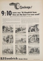 1950s? Print Ad BF Goodrich Smileage Tractor Tires Farmall &amp; Other Tractors  - £17.08 GBP