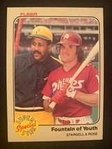 1983 Fleer Pete Rose Willie Stargell Baseball Fountain of Youth #634 - £1.55 GBP