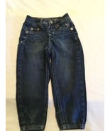 Justice jeans Girls Size 7S capri simply low pants stretch button denim ... - £12.02 GBP