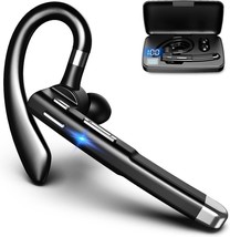 Bluetooth Headset for Cell Phones 500Hrs Standby Time with LED Charging Case - £17.45 GBP