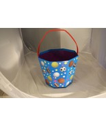 New Sports Cardboard Easter Basket Bucket Halloween  7 1/2&quot; tall + Handl... - $12.93 CAD