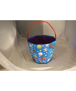 New Sports Cardboard Easter Basket Bucket Halloween  7 1/2&quot; tall + Handl... - £7.46 GBP