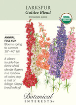 Organic Galilee Blend Larkspur Seeds 750 Mg Fresh Garden USA SELLER - £13.11 GBP