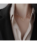 925 silver necklace jewelry women sterling silver butterfly necklace 18K... - £22.67 GBP