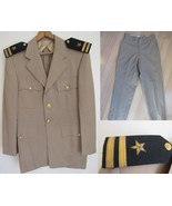 vintage US Navy dress jacket coat pants LIEUTENANT uniform - £59.92 GBP