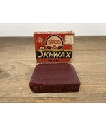 Vintage Lund Ski Wax Red Bar Contains Silicone Skiing History Decor Vtg ... - $27.09 CAD