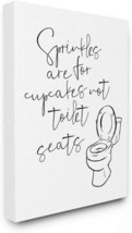 Stupell Industries Sprinkles Funny Ink Drawing Bathroom, Design, 16 X 20 Canvas. - £31.91 GBP