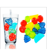15 Piece Plastic Reusable Fruit Ice Cubes Coolers Refreeze BPA FREE Nove... - $7.37