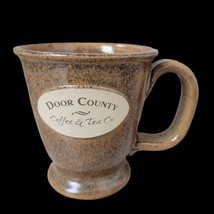 Sunset Hill Stoneware Door County Coffee &amp; Tea 16 oz. Coffee Mug Cup - £14.17 GBP