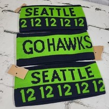 Seattle Seahawks Go Hawks 12-12-12 Headbands Winter Ear Warmers Lot Of 3... - £15.72 GBP