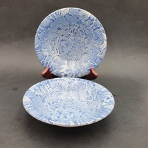 Set 2 Vtg Scilla by Lillian Delvoryas for Burleigh Bowl Plate 6 3/8&quot; Dis... - £58.83 GBP