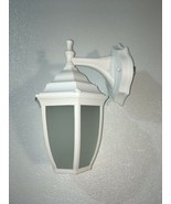 2-pack! Project Source Integrated Outdoor Wall Lights/Lanterns ~ White - £30.49 GBP