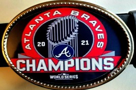 ATLANTA BRAVES 2021 World Series Champions Epoxy Belt Buckle - NEW! - $17.81