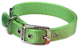 Hamilton Double Thick Nylon Deluxe Dog Collar 1&quot; x 18&quot; - £13.38 GBP