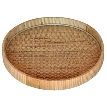 Jumbo Braided Bamboo Round Tray - $88.10