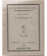 Rare &amp; Unique WWII AAF Restricted Tech Manuals &amp; Tech School Documents - £19.77 GBP