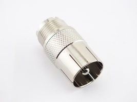 Hd PUSH-ON Uhf Male PL-259 Quick Connector Adapter Male To Female By W5SWL - £3.46 GBP